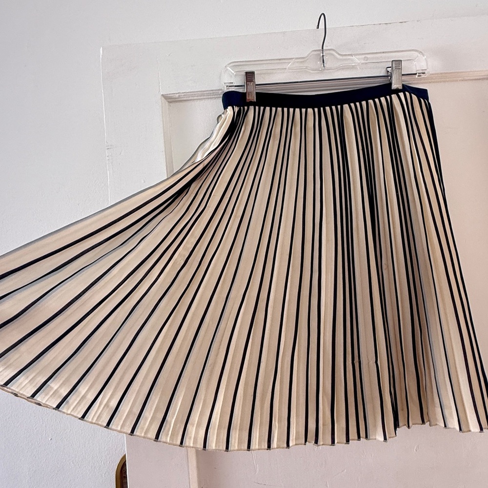 J Crew pleated two tone skirt